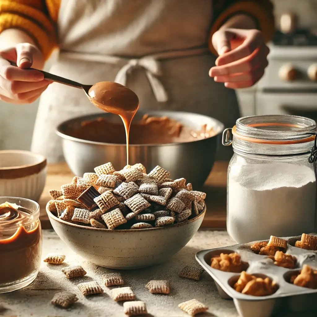 Bombrecipes - How to Make Muddy Buddies in No Time