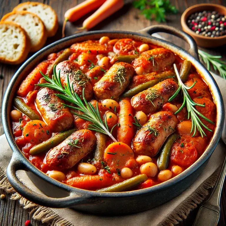 Veggie sausage casserole