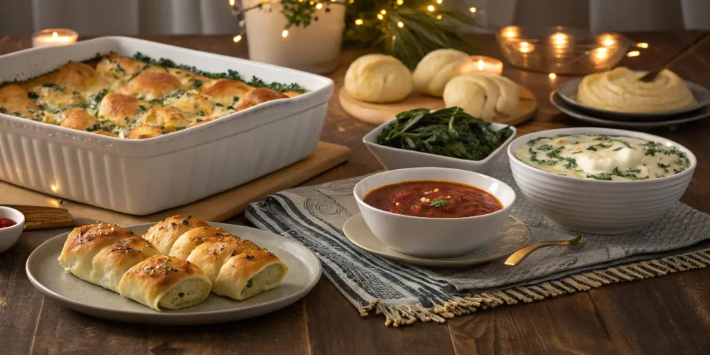 Crescent roll dinner recipes featuring lasagna bake and appetizers