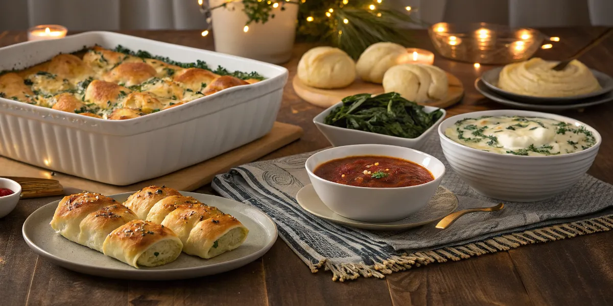 Crescent roll dinner recipes featuring lasagna bake and appetizers